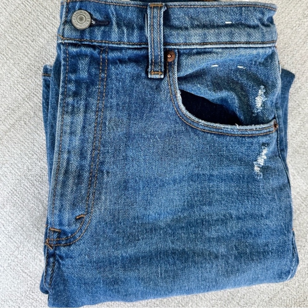 Abercrombie & Fitch Ankle Straight Ultra High Rise